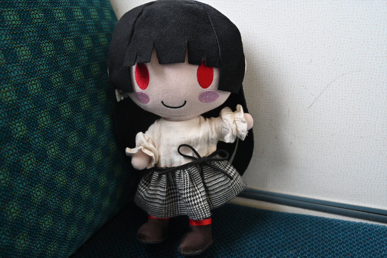 両毛線に乗車した涼菜さん 両毛線に乗車した涼菜さん