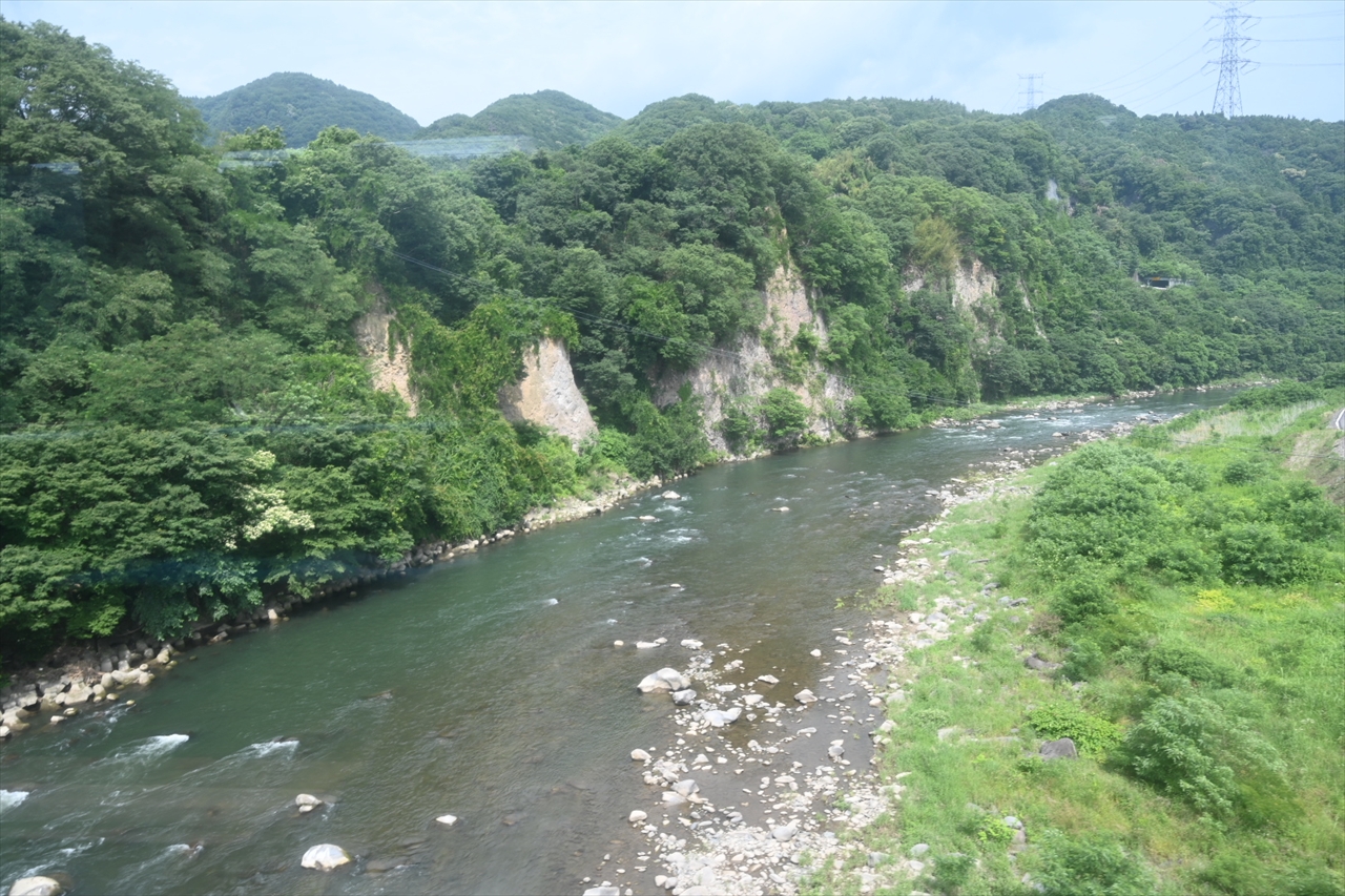 沼田手前の利根川 沼田手前の利根川